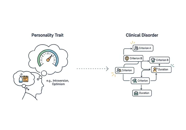 Comparing personality traits and mental health