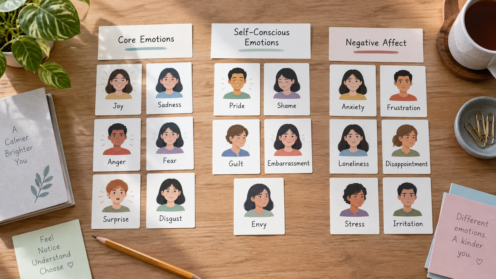 Sorting emotional labels
